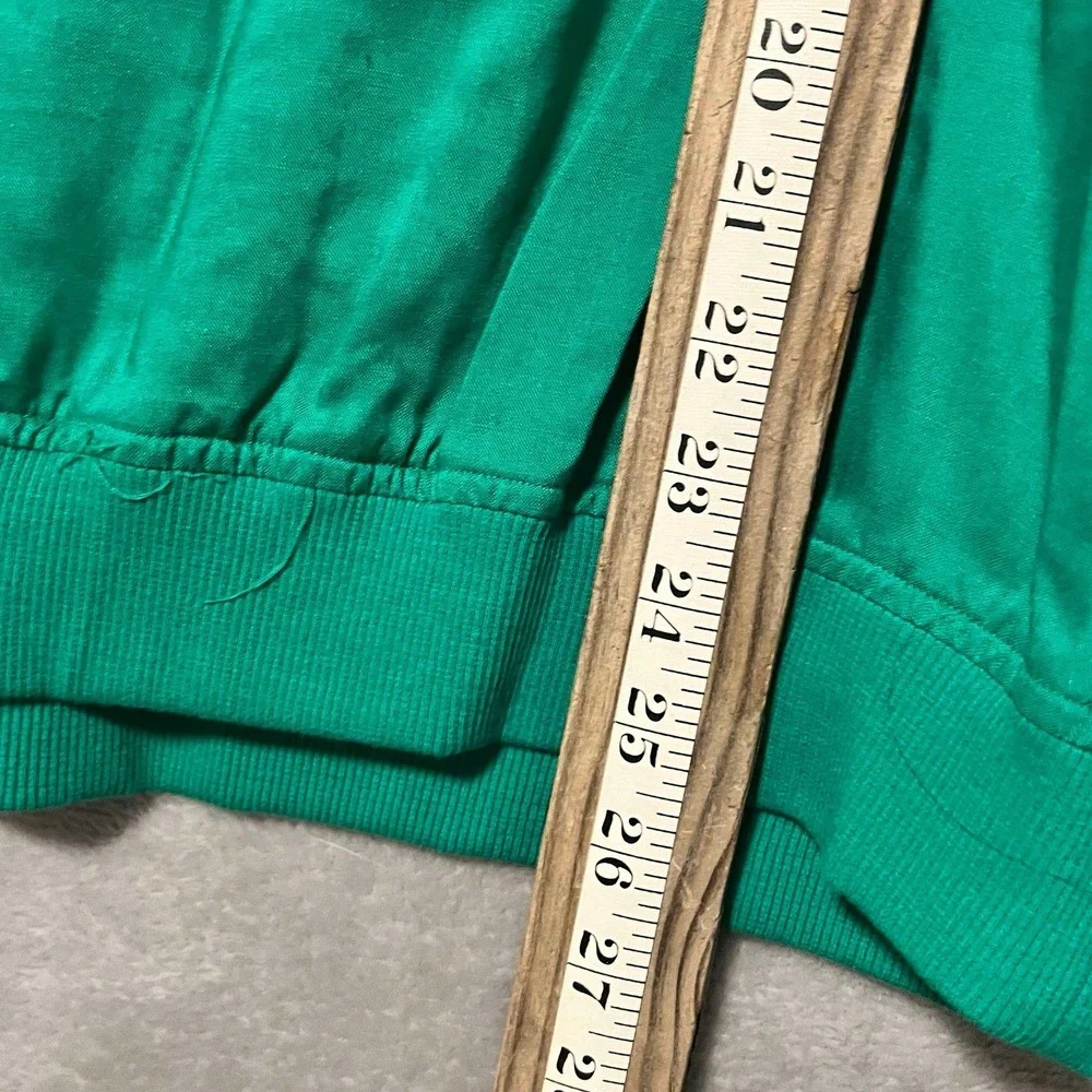 Lauren Alexandra Sport Green 100 Rayon Polo Shirt Women Small Vintage EUC Collar